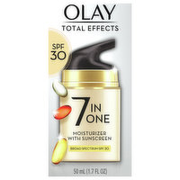 Olay Total Effects Moisturizer, with Sunscreen, 7 in One, SPF 30, 1.7 Fluid ounce