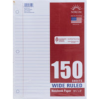 Norcom Notebook Paper, Wide Ruled, 150 Each