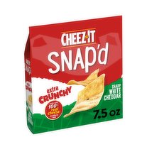 Cheez-It Snap'd Cheese Cracker Chips, Sharp White Cheddar, 7.5 Ounce