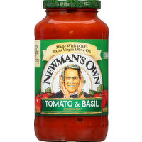 Newman's Own Pasta Sauce, Tomato & Basil, 24 Ounce