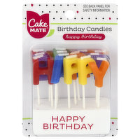 Cake Mate Birthday Candles, Happy Birthday, 3 Inch, 13 Each