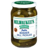 Milwaukee's Petite Kosher Dill Pickles, 32 Fluid ounce