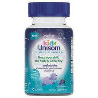 Unisom Simple Slumbers Melatonin, Gummies, Kids, Grape Flavor, 30 Each