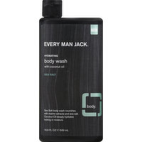 Every Man Jack Body Wash, Sea Salt, Hydrating, 16.9 Ounce