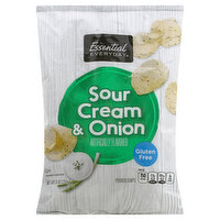 Essential Everyday Potato Chips, Sour Cream & Onion, 9 Ounce