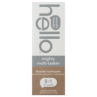 Hello Toothpaste, Fluoride, Mighty Multi-Tasker, Natural Mint Blend, 4 Ounce