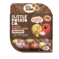 The Little Potato Company Fresh Creamer Potatoes with Seasoning Pack, Garlic Herb, 1 Pound