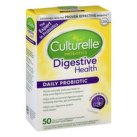 Culturelle Daily Probiotic, Digestive Health, Vegetarian Capsules, 50 Each