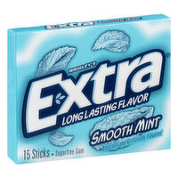 Extra Gum, Sugarfree, Smooth Mint, 15 Each