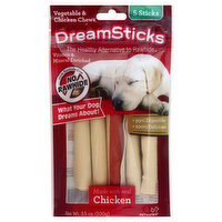 DreamBone Chews, Vegetable & Chicken, Dreamsticks, 5 Each