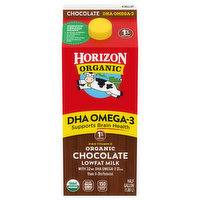 Horizon Organic Milk, Organic, Lowfat, 1% Milkfat, Chocolate, 0.5 Gallon