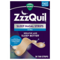 Vicks ZzzQuil Nasal Strips, Sleep, Ultra, 26 Each