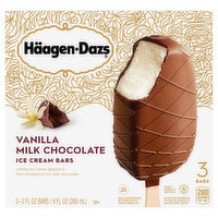 Haagen-Dazs Ice Cream Bars, Vanilla Milk Chocolate, 3 Each