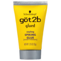 Got2b Glued Spiking Glue, Styling, Water-Resistant, 1.25 Ounce