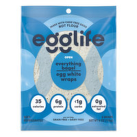 Egglife Egg White Wraps, Everything Bagel, 6 Each