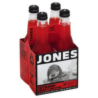 Jones Soda, Strawberry Lime Flavor, 4 Each