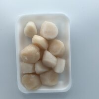 Cub Sea Scallops 80/100 ct Frozen, 1 Pound