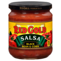 Red Gold Salsa, Black Bean & Corn, 15.5 Ounce
