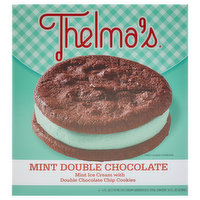 Thelma's Ice Cream Sandwich, Mint Double Chocolate, 4 Each