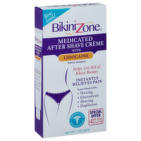 Bikini Zone After Shave Creme, with Lidocaine, Medicated, 1 Ounce