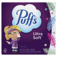 Puffs Ultra Soft Puffs Ultra Soft Facial Tissues, 1 Count, 48 Each