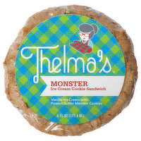 Thelma's Ice Cream Cookie Sandwich, Monster, 6 Fluid ounce