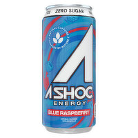 A Shoc Energy Drink, Blue Raspberry, 16 Fluid ounce