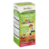 Herbion Naturals All Natural Throat Syrup, for Children, Natural Cherry Flavor, 5 Ounce