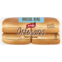 Sara Lee Sara Lee Artesano Brioche Hamburger Buns, 8 count, 16 oz, 16 Ounce