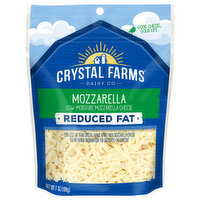 Crystal Farms Cheese, Reduced Fat, Mozzarella, Low-Moisture, 7 Ounce