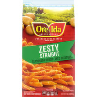 Ore-Ida French Fried Potatoes, Zesty Straight, Seasoned, 32 Ounce