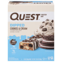 Quest Protein Bar, Cookies & Cream, Dipped, 4 Each