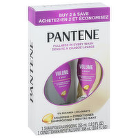 Pantene Shampoo + Conditioner, Volume & Body, 1 Each