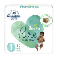 Pampers Pure Protection Pure Protection Diapers Size 1 32 Count, 32 Each