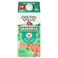 Organic Valley Milk, Whole, 0.5 Gallon