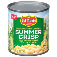 Del Monte White Corn, Whole Kernel Sweet, 11 Ounce