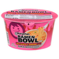 Maruchan Ramen Bowl, Hot & Spicy Shrimp Flavor, 3.32 Ounce