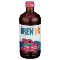 Brew Dr. Kombucha, Organic, Superberry, 14 Fluid ounce