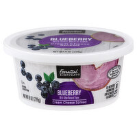 Essential Everyday Cream Cheese Spread, Blueberry, 8 Ounce