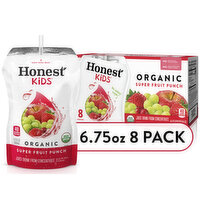 Honest  Super Fruit Punch Organic Fruit Juice, 8 Each