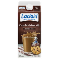 Lactaid Milk, Lactose Free, Chocolate, Whole, 0.5 Gallon