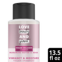 Love Beauty and Planet Blooming Color Vegan Collagen Moisture Shampoo, 13.5 Ounce