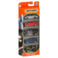 Matchbox Toy Cars, MBX City Drivers, 3+, 5 Each