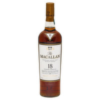 The Macallan Whisky, Scotch, Highland Single Malt, 18 Years Old, 750 Millilitre