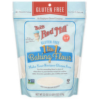 Bob's Red Mill Baking Flour, 1 to 1, Gluten Free, 22 Ounce