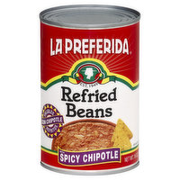 La Preferida Refried Beans, with Spicy Chipotle, 16 Ounce