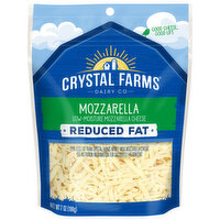 Crystal Farms Cheese, Mozzarella, Low-Moisture Reduced Fat, 7 Ounce