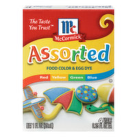 McCormick Food Color & Egg Dye, Assorted, 4 Each