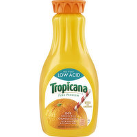 Tropicana 100% Juice, Low Acid, Orange, No Pulp, 20 Ounce