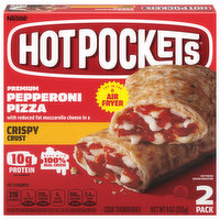 Hot Pockets Pizza, Premium, Crispy Crust, Pepperoni, 2 Each